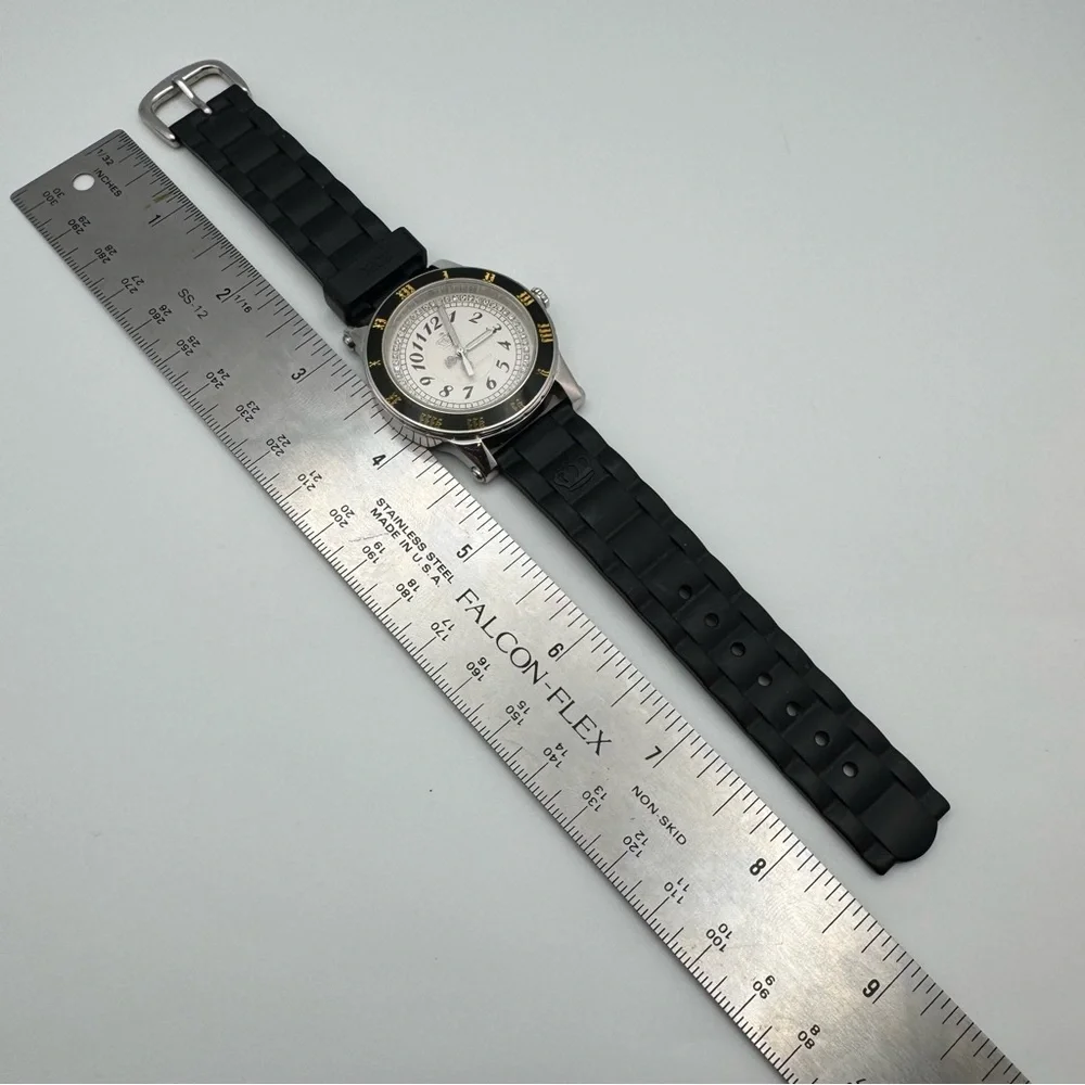 Juicy Couture Women’s Stainless Steel Watch – Black Strap – Brand New Battery